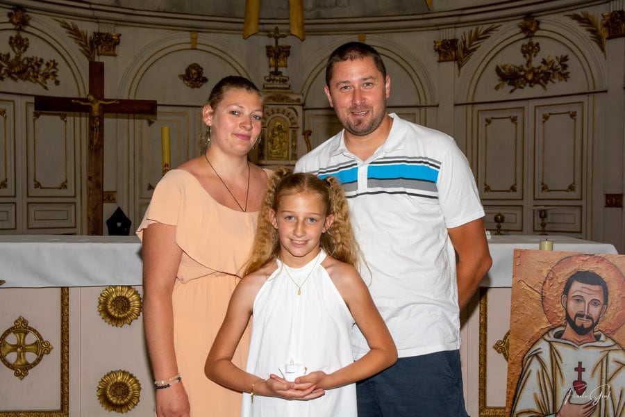 Baptême famille réunie