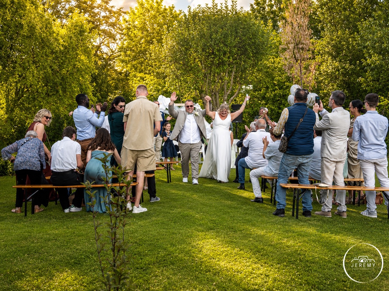 Sortie de cérémonie laïque en plein air
